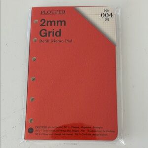 PLOTTER 2mm Grid Refill Memo Pad - mini size NEW